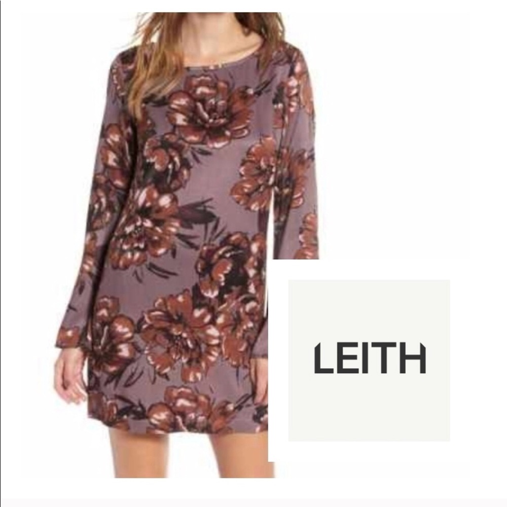 Leith floral shift dress